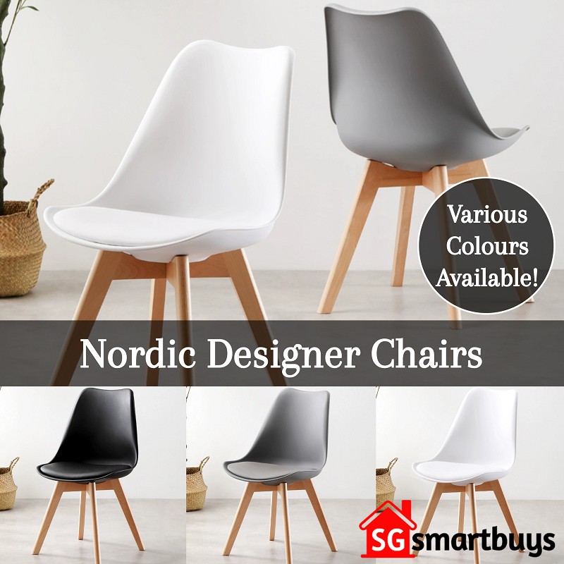 NO.1 LOCAL SELLER ★ Nordic Designer Chair ★ Shopee Singapore