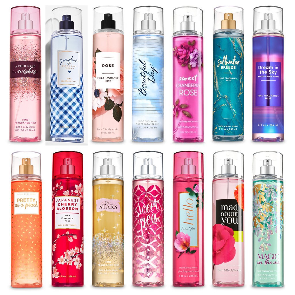 Bath And Body Works Fine Fragrance Mist 236ml Shopee Singapore