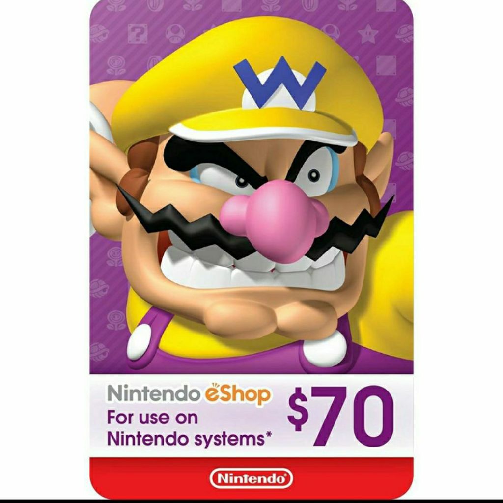 Nintendo USD 70 physical voucher code Shopee Singapore