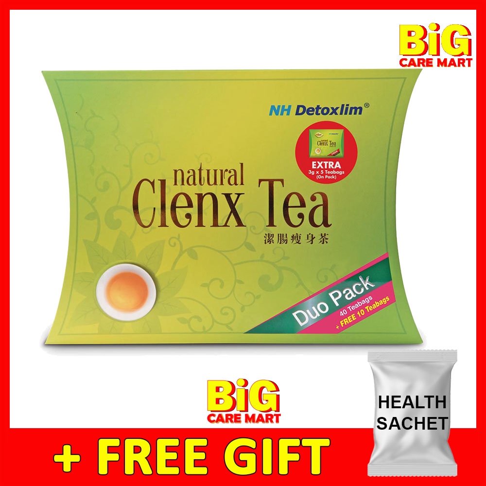 Shop Malaysia Nh Detoxlim Clenx Tea For Detox Weight Loss 50 5 Sachets Free Nh Sachet Shopee Singapore