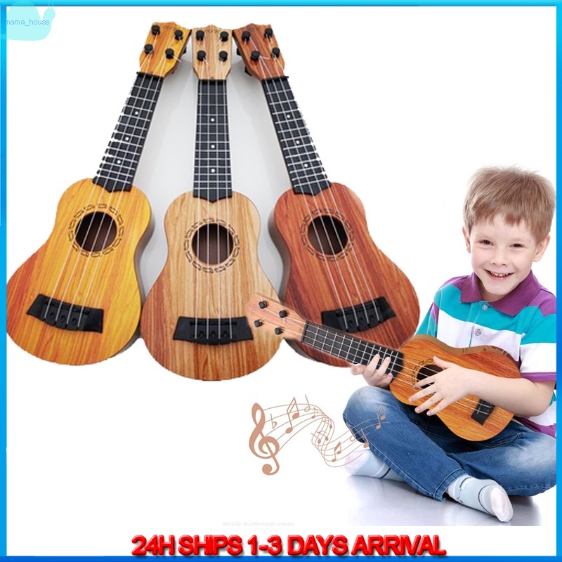 Ukulele Guitar Portable Musical Wooden Instrument Guitar for Kids 4 Strings Guitars Toy Instrument