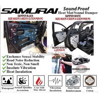 [Shop Malaysia] SAMURAI 80x45cm High Quality Car Sound Proofing Deadening Insulation PER PC