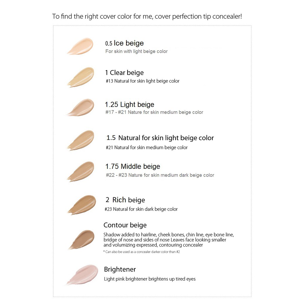 the saem concealer shades