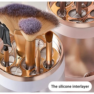 Makeup Storage Box Cosmetic Organizer Ventilated Holder Dustproof Cosmetic Brushes Storage #3