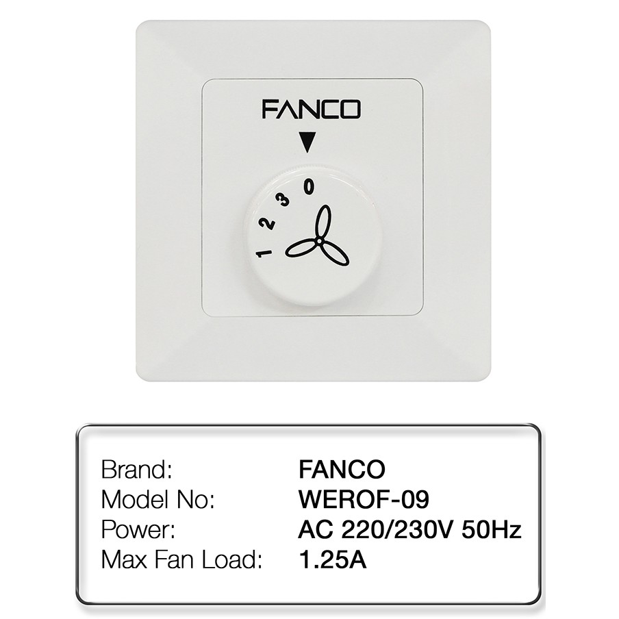 Fanco Universal Ceiling Fan Regulator