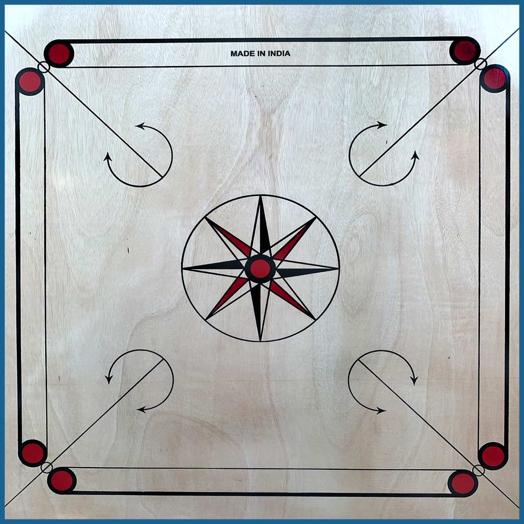 Carrom Board CHAMPION Brand Training Size: 32X32 inches - Free Carrom Men /  Striker / Powder - 100% Authentic | Shopee Singapore
