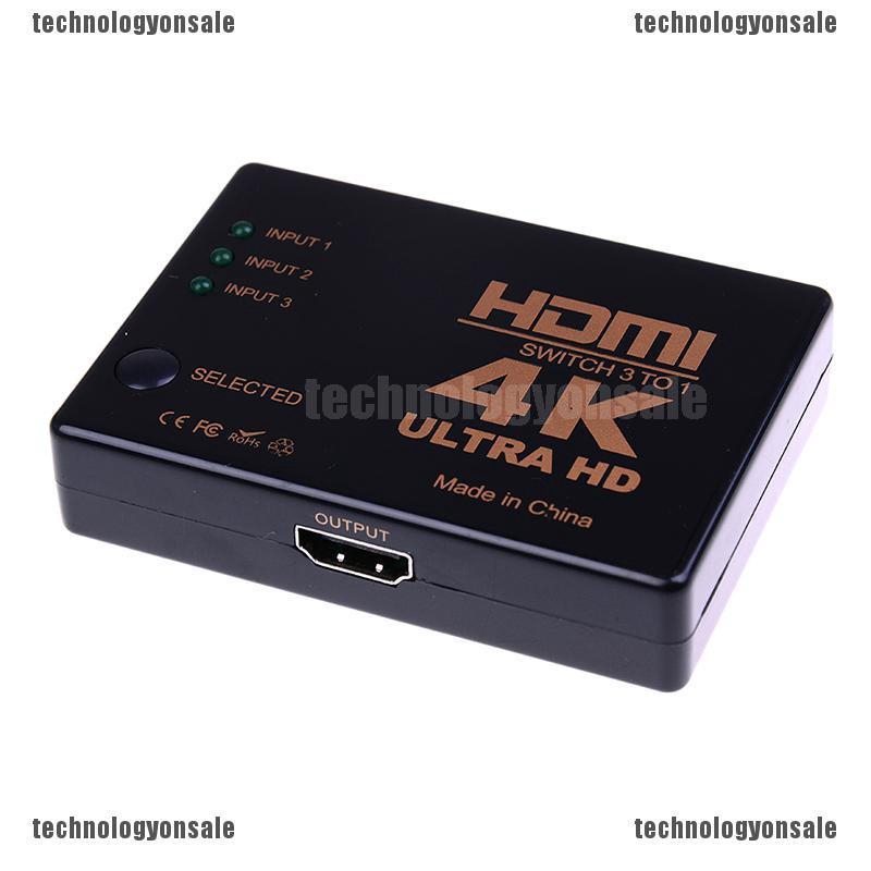 [TNS] HOT Hdmi switch 3 port 4k 2k switcher splitter box ultra hd for ...