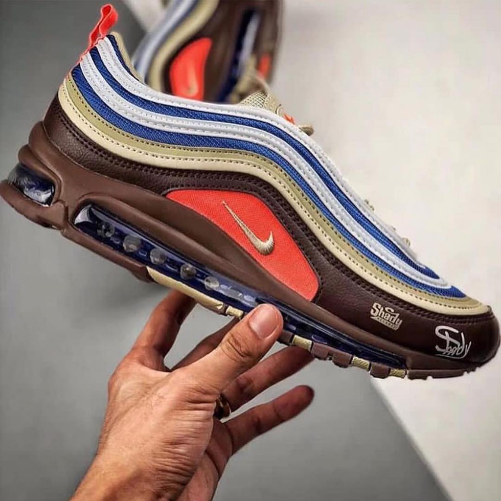 Eminem X Air Max 97 'Shady Records' Sample - Nike - BMN866 M1 C1 - light  chocolate/tangerine orange