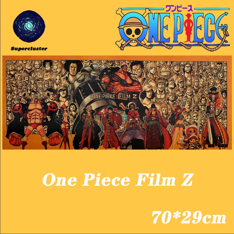 One Piece Film Z Anime Poster Kraft Paper Wallpaper Wall Poster Paintings Vintage 70 29cm Shopee Singapore