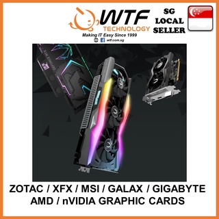 [SG DISTRI WARRANTY] Zotac nVidia EVGA GeForce RTX GTX 3080 3070 3060 3050 1650 Super Ti PC PCI-E GPU Graphic Card