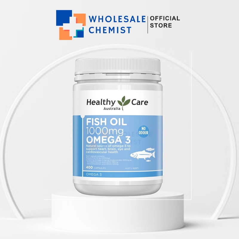 Healthy Care Fish Oil 1000mg Omega 3 (400 Capsules) Shopee Singapore