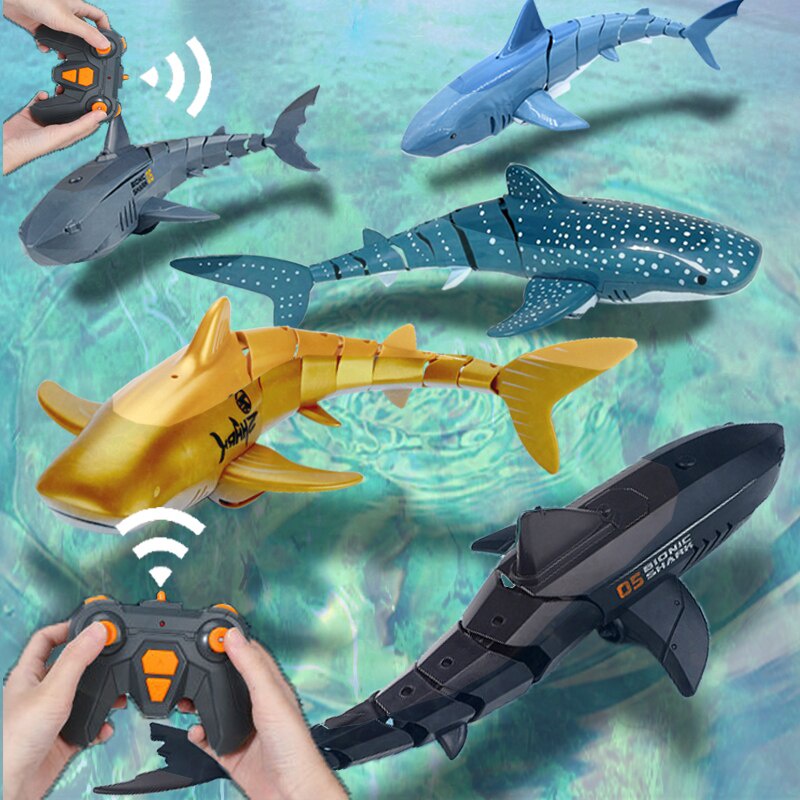 Rc Whale Shark Toy Robots Remote Control Animals Marine Life Tub Pool  Electric Fish Children Bath Toys for Kids Boys Submarine | Shopee Singapore