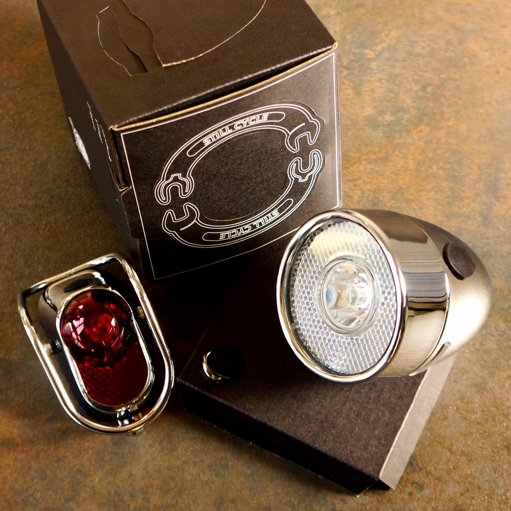 Still Classic Retro Metal Led Bicycle Headlight/tail Light Shopee
