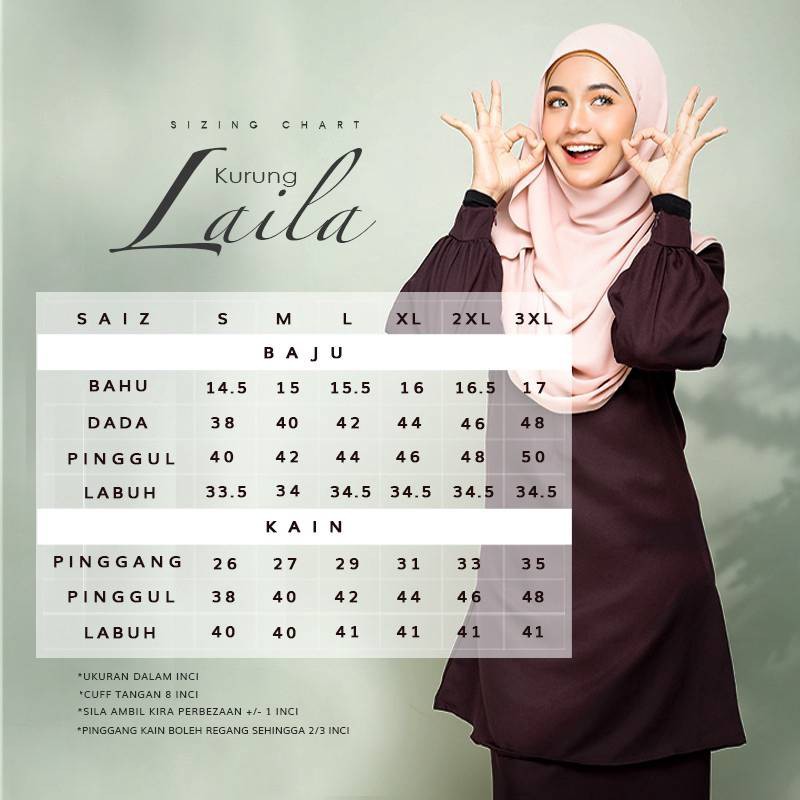 Baju Kurung Laila By Butik Nursafia Nursing Zip Wudhu Friendly Shopee Singapore