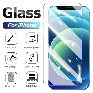 Tempered Glass Compatible for iPhone 14 13 12 11 Pro Max 14 Plus 6 6S 7 8 Plus X XR XS Max SE 2020 Full Cover Screen Protector