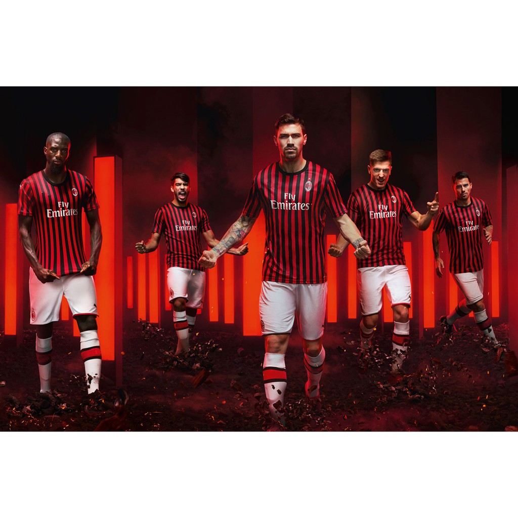 2019 2020 Ac Milan Jersey No 8 Suso Home Football Jersey Football Shirt Cod Shopee Singapore