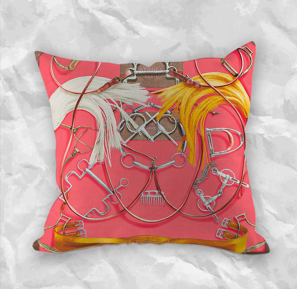 Hermès Decorative Zippered Pillow Case Creative Pillowcases Sofa Pillow