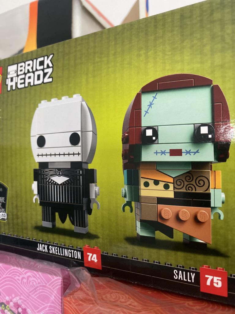 lego brickheadz jack skellington & sally