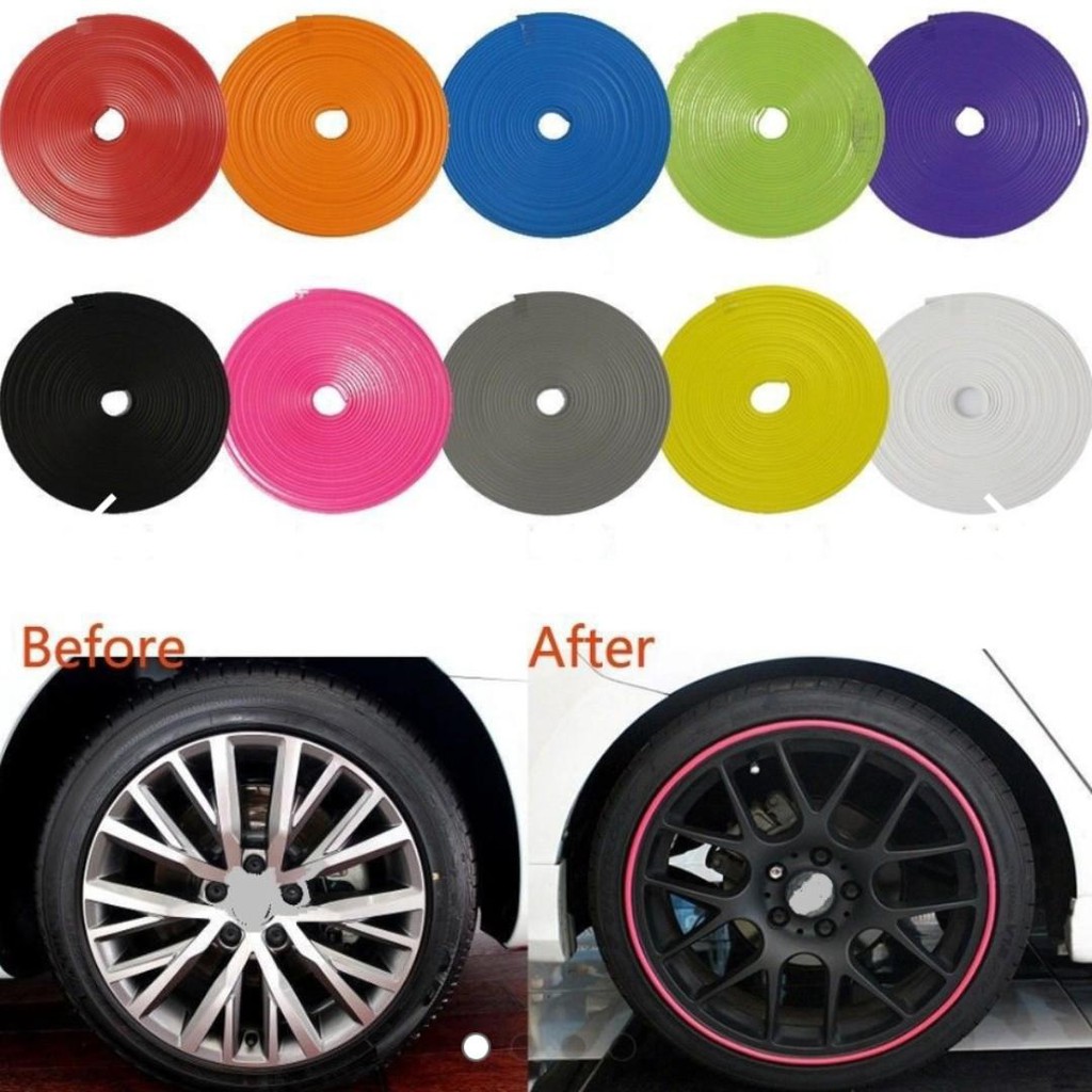 Car Rimblades Rim Protector Tyres Guard Rubber Shopee Singapore