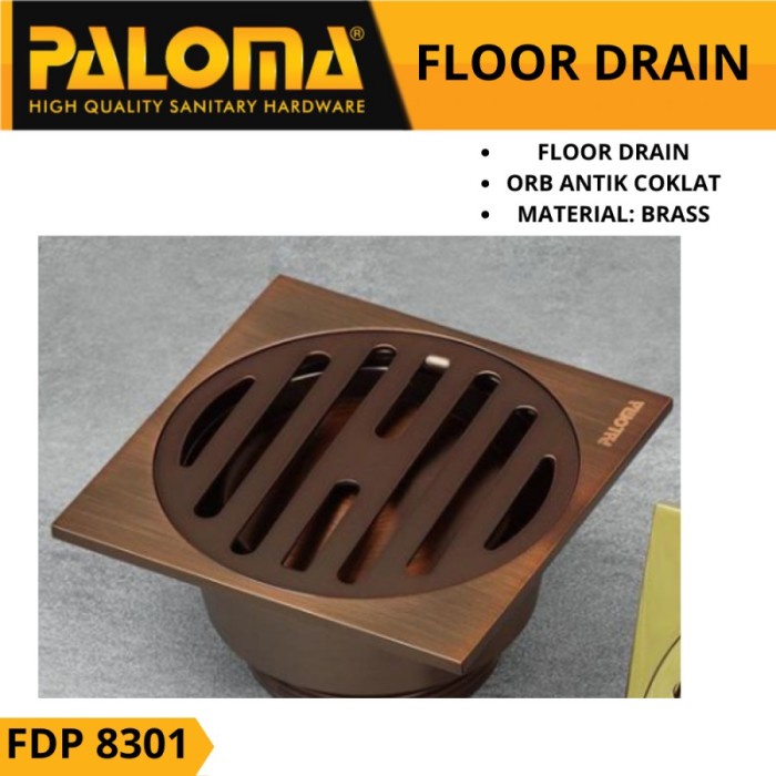 Paloma Fdp 8301 Floor Drain Strainer Filter Got Anti Odor Brown Orb
