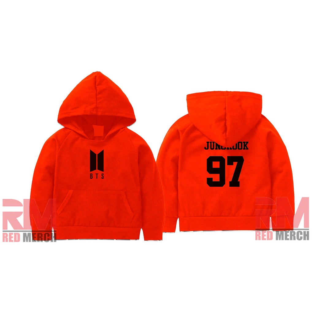 red bts hoodie