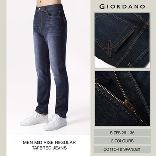 Men Mid Rise Regular Tapered Jeans Shopee Singapore