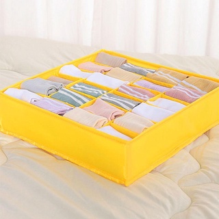 FKILLA Dormitory Underwear Storage Box Drawer Separation Box Socks Organizer Polyester Household Closet Wardrobe Multifunctional Home Compartment Divider/Multicolor #7
