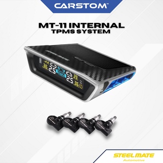Steelmate MT11 Internal Tire Pressure Monitoring System (TPMS) Solar Energy Display Sensor | Wireless, Power Saving, USB