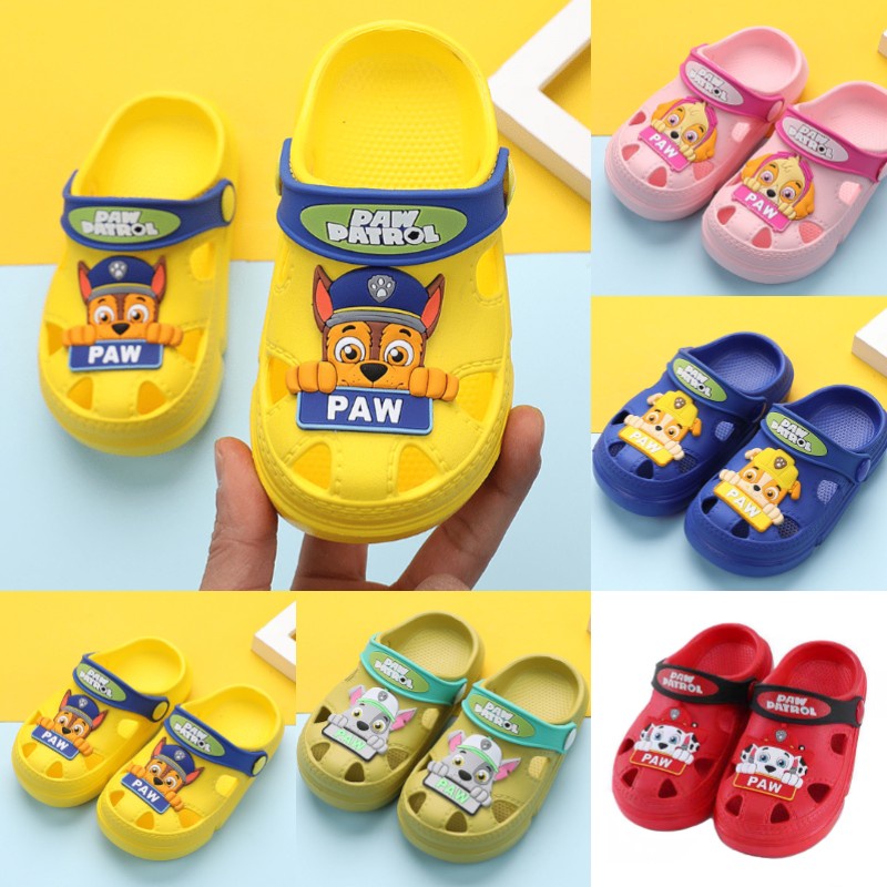 PAW PATROL Children's sandals Xiaxin boys' and girls' shoes baby cave shoes children's anti slip beach shoes home shoes