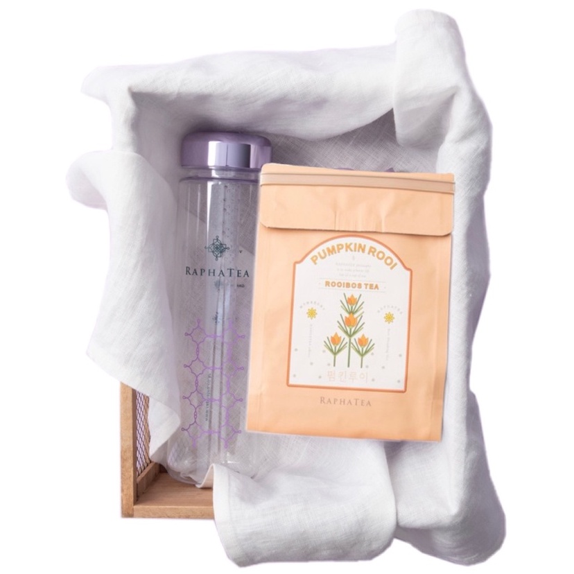 Rooibos Tea, Pumpkin Rooi, Gift Set, Decaffeine Tea, Korean, Pack Tea