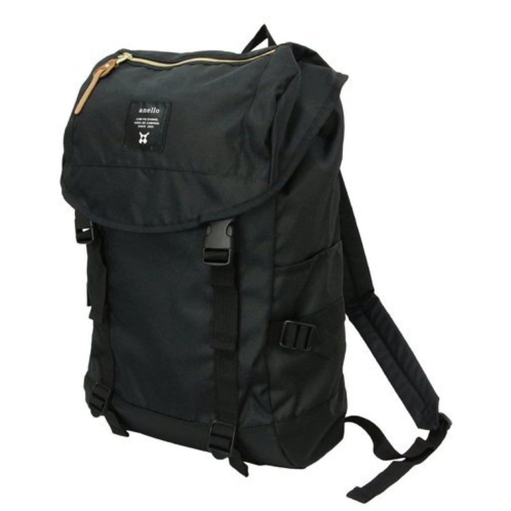 💯 AUTHENTIC ANELLO CANVAS FLAP BACKPACK (BLACK) Shopee Singapore