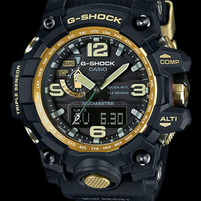 g shock mudmaster black and gold