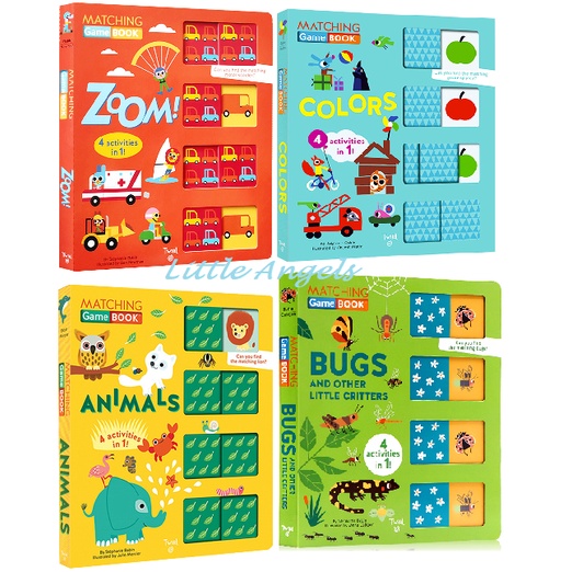 [SG Ready Stock] Matching Game Book Series Colours/ Animals/ Zoom