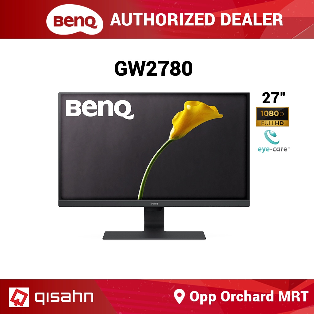 Benq Gw2780 27 Inch 1080p Stylish Monitor With Eye Care Technology Built In Speakers Shopee Singapore