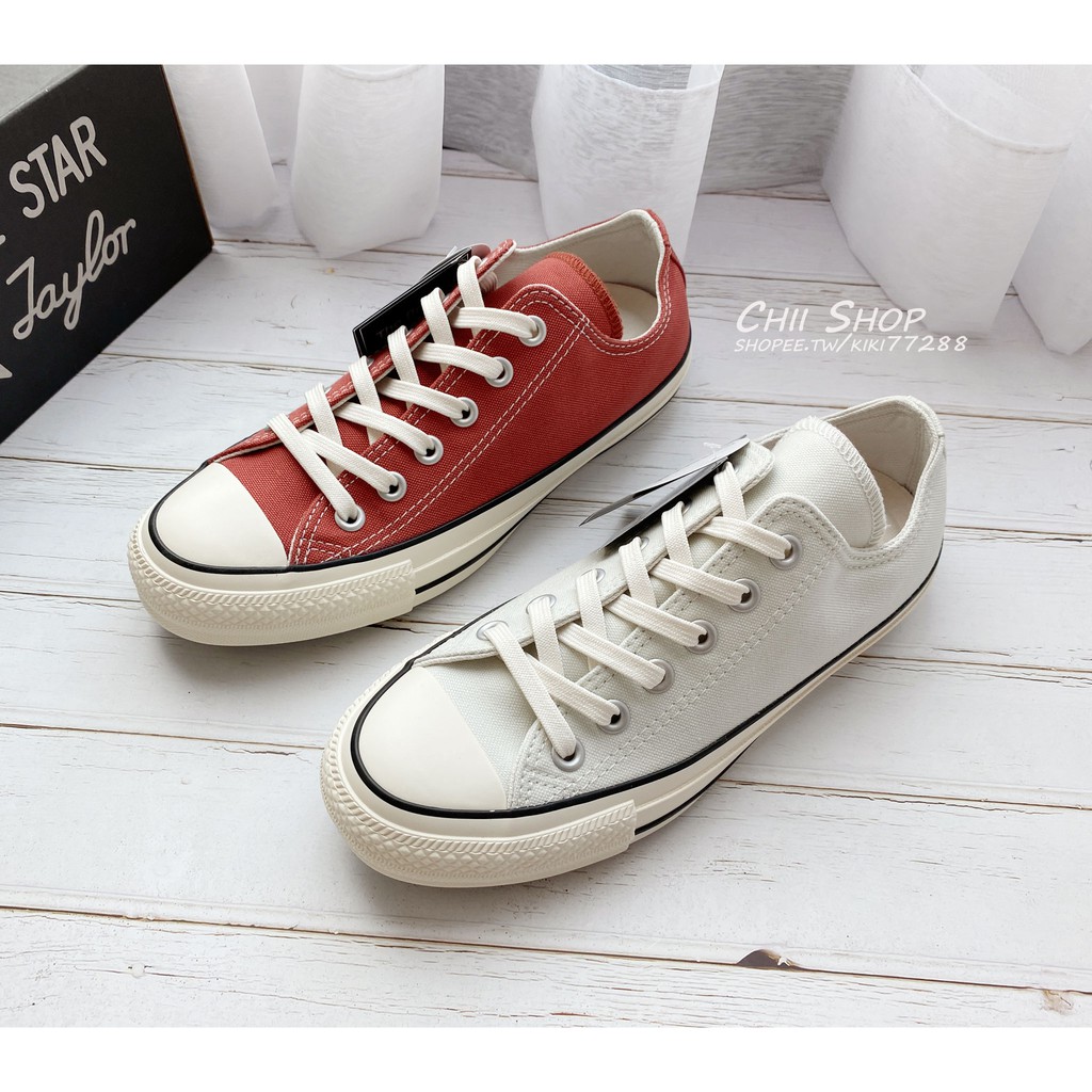 Japan Converse All Star 100 Colors Ox 100 Anniversary Orange Cool Gray Low Top Shopee Singapore