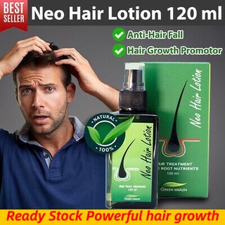 Neo Hair Lotion Herbs 100% Natural Treatment Spray Stop Hair Loss Root BEARD SIDEBURNS LONGER Nutrients MSDS Report Support