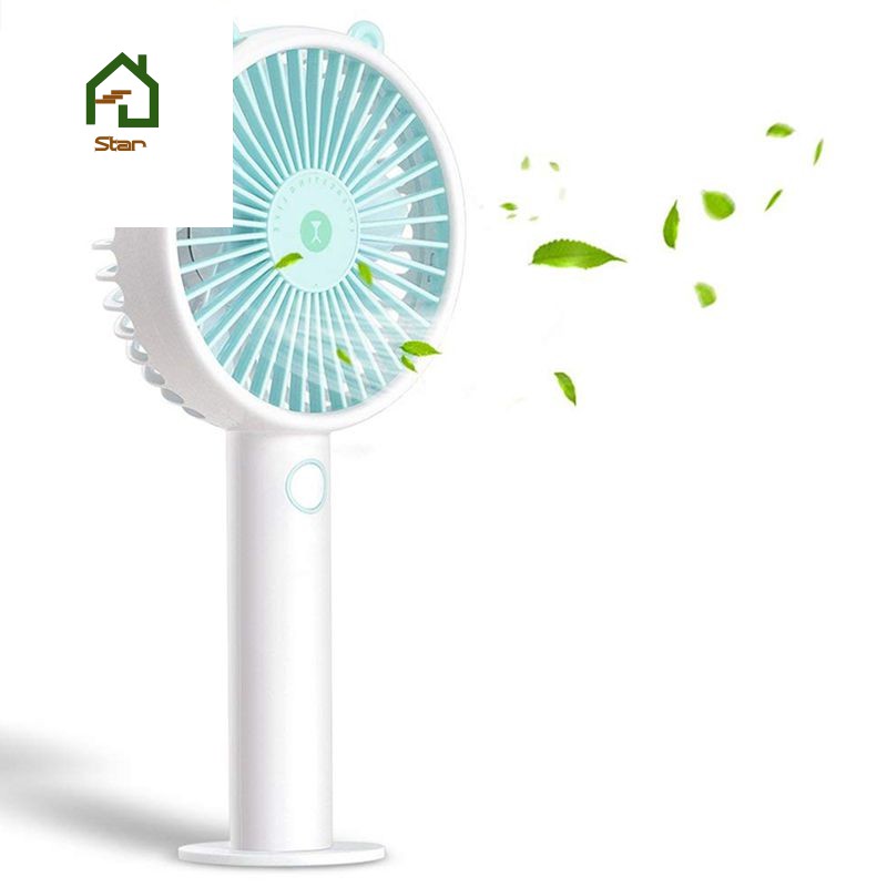 Mini Handheld Fan Usb Personal Fan Battery Operated 3 Level Speed