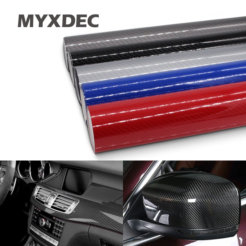 100 30cm Diy Highlight Carbon Fiber Wrap Sticker Carbon Fiber Film