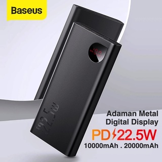Baseus Adaman 22.5W Metal Digital Display 10000mAh 20000mAh Quick Charge Power Bank Powerbank