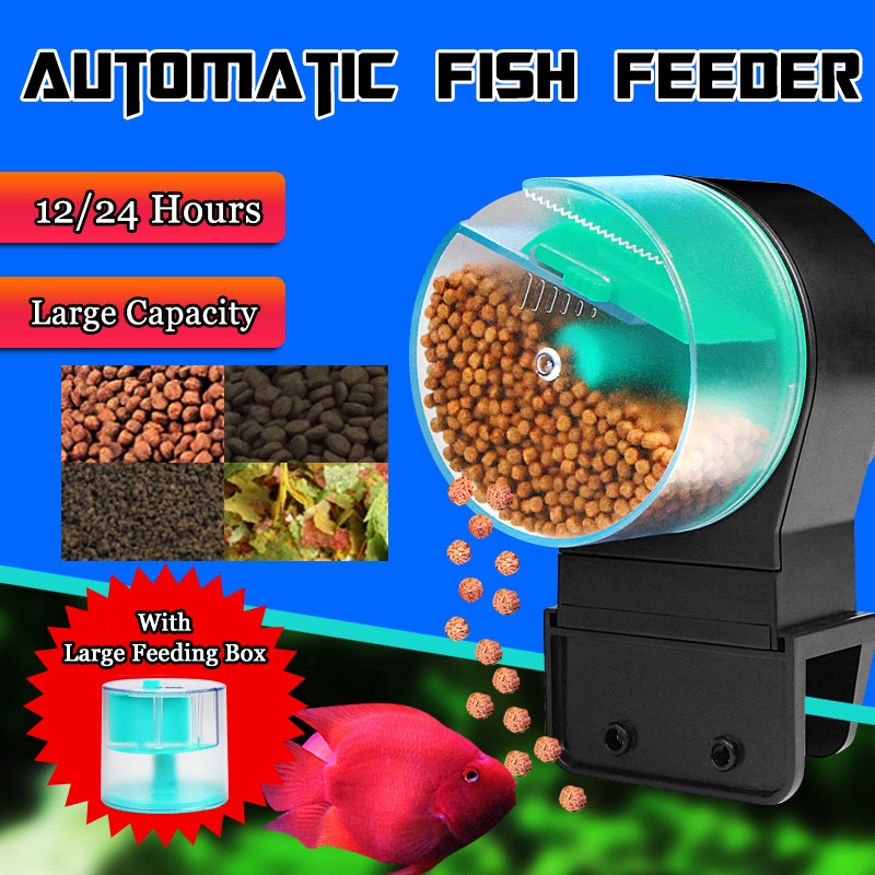 Adjustable Automatic Electric Fish Tank Feeder Timer Capacity