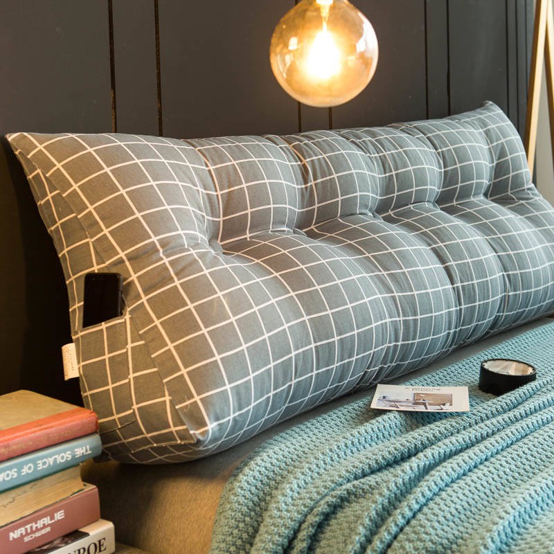 Hot Sale Bedside Triangle Cushion Pillow Double Soft Bag Tatami