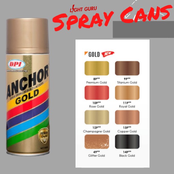 DPI Anchor Gold Spray Paint | Shopee Singapore