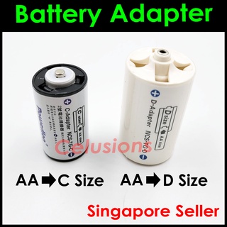Battery Adapter Converter AA Batteries To Type C and D Size Slot