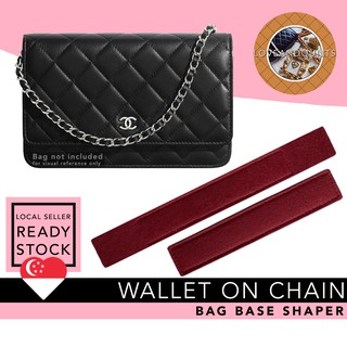 Image of [SG] Chanel Wallet on Chain WOC Felt Base Shaper | Quality Felt Bag Shaper Organizer