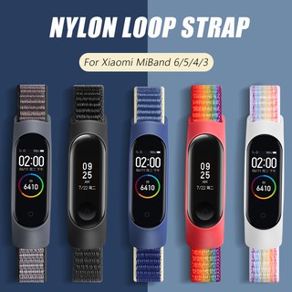 Lightweight Breathable Nylon Loop Strap For Xiaomi Mi Band 6 5 4 3 Bracelet Replacement Wristband