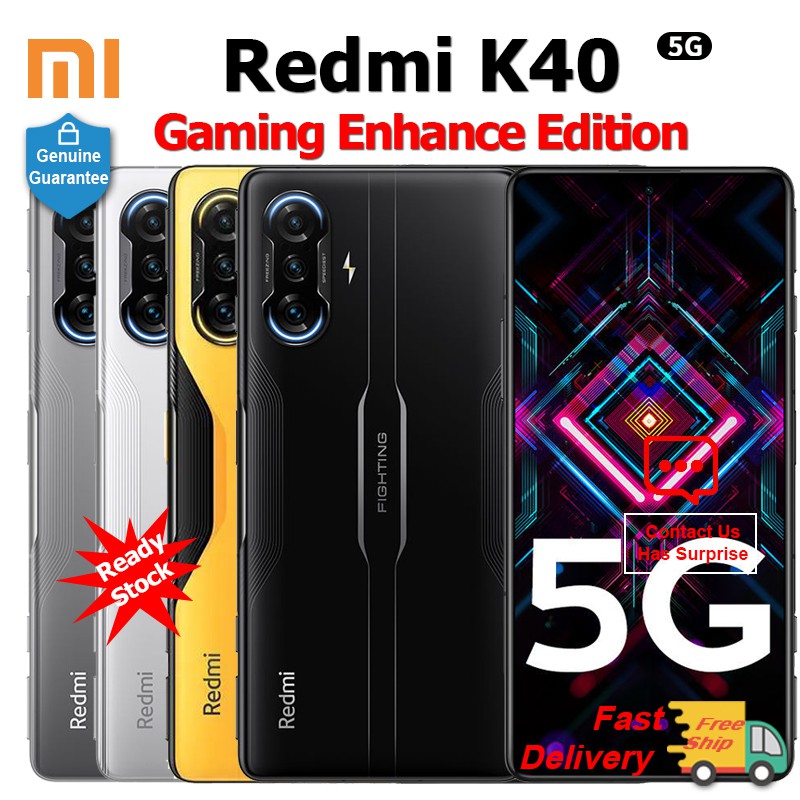 【Ready Stock】Xiaomi Redmi K40 Gaming Enhance Edition CN Version Mobile  Phone RAM 8GB 12GB ROM 256GB 5065mAh Smartphone