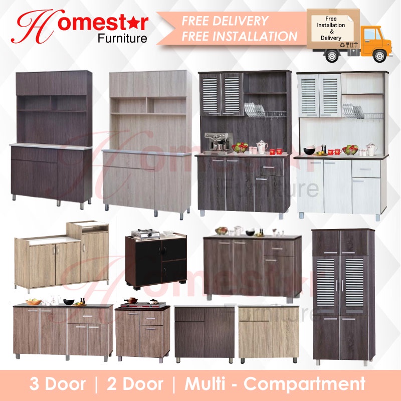 HOMESTAR. CHEAP MODERN KITCHEN CABINET OPEN DOOR SHELVES TOP SG STOCKS ...