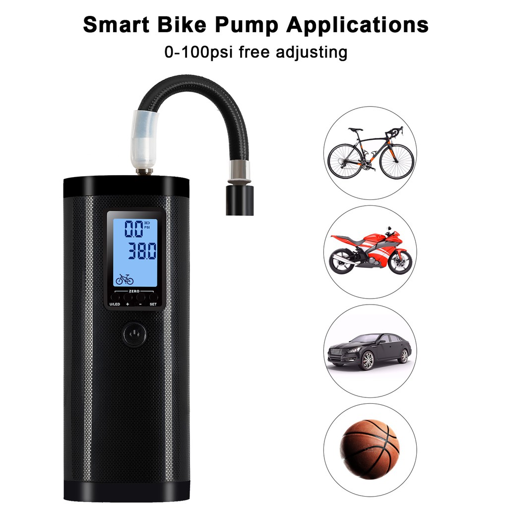 can a bicycle pump be used on a car tire