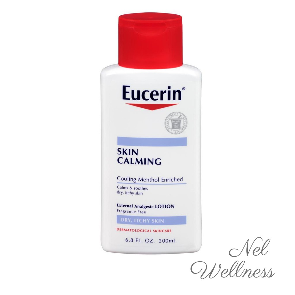 Eucerin Skin Calming Lotion for Dry, Itchy Skin 200ml Skincare ...