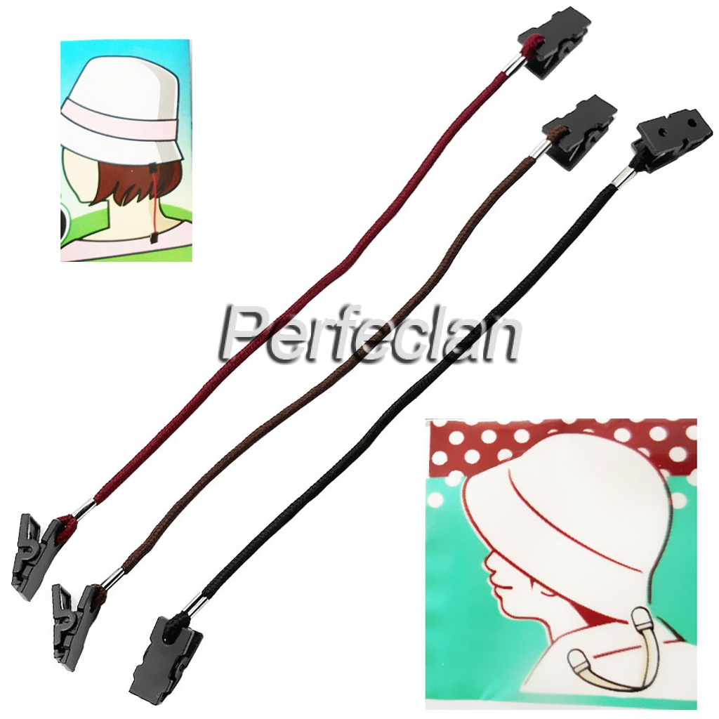 Fishing Hats Retainer Windproof Cap Clips Portable Chain Holders Cord Straps